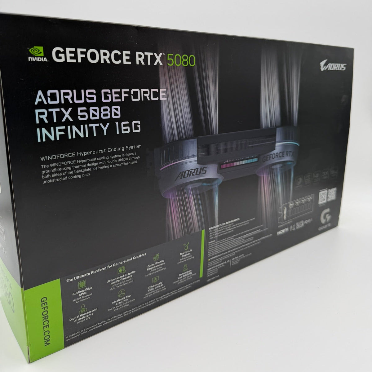 GIGABYTE AORUS GeForce RTX 5080 INFINITY 16 GB GDDR7 – Neu & versiegelt