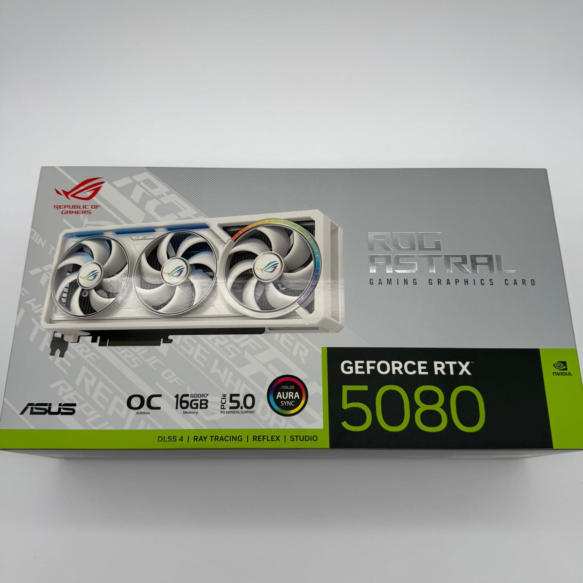 ASUS ROG Astral GeForce RTX 5080 OC White 16 GB GDDR7 – Neu & versiegelt