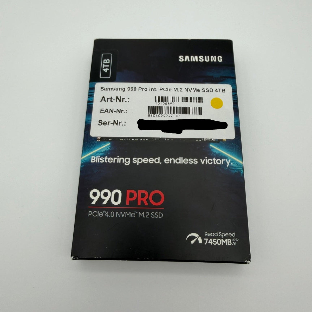 Samsung 990 PRO 4 TB SSD M.2 PCIe 4.0 NVMe – neuwertig – 2 Betriebsstunden – OVP