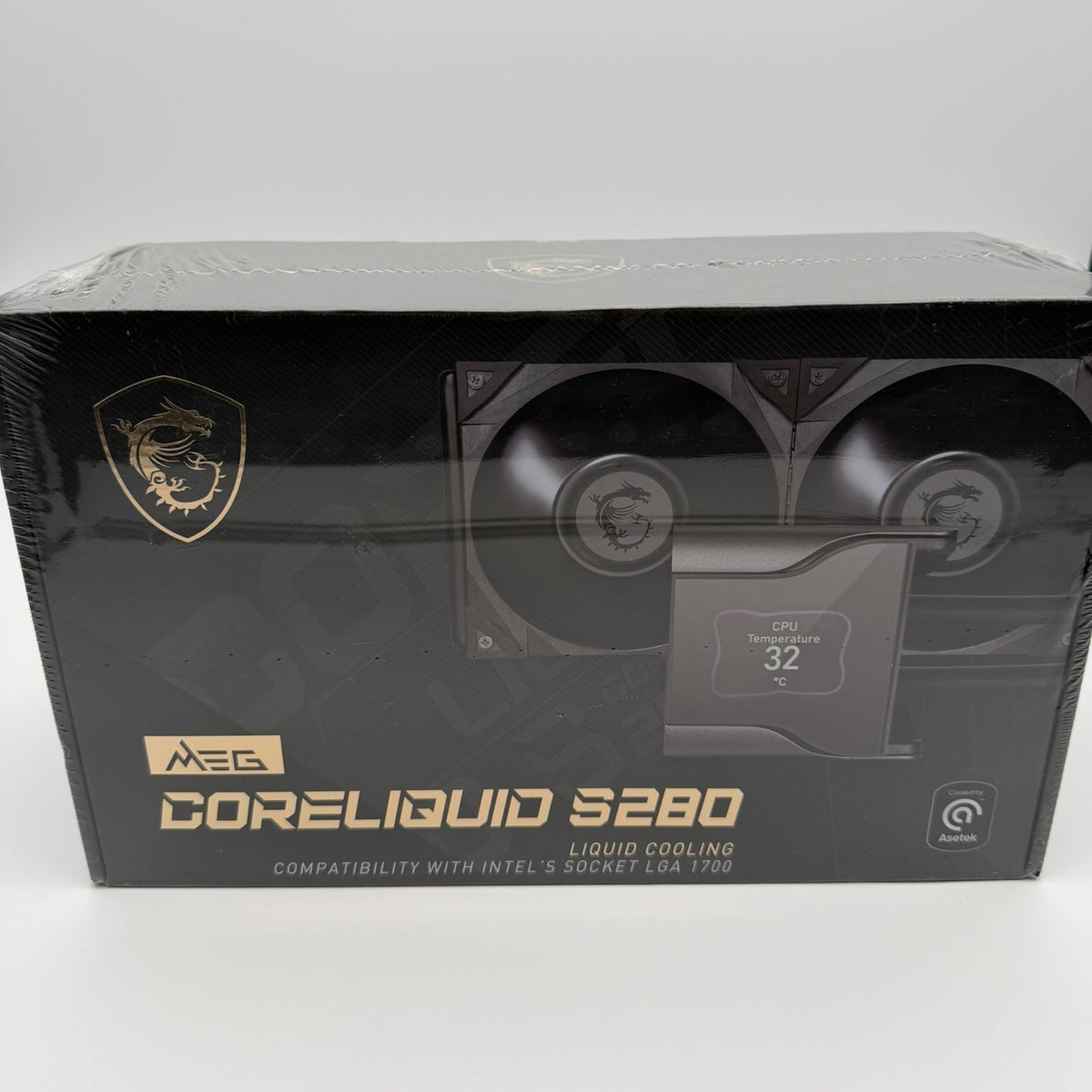 MSI MEG CORELIQUID S280 AiO-Wasserkühlung 280 mm 2,4" IPS-Display Schwarz