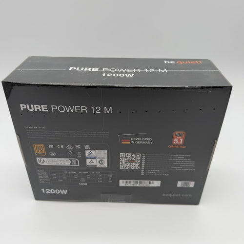 be quiet! Pure Power 12 M 1200W ATX 3.0 80 PLUS Gold vollmodular BN346