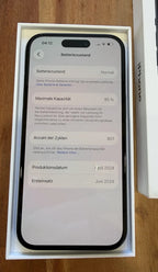 Apple iPhone 15 128 GB Schwarz – mit Originalverpackung