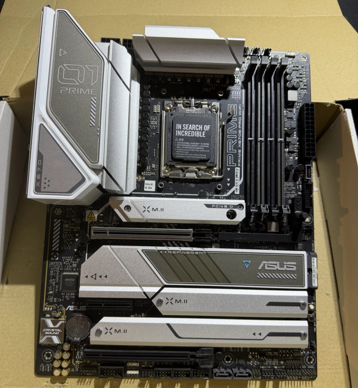 ASUS Prime X670E-Pro WiFi Mainboard – AM5 DDR5 ATX – ohne OVP