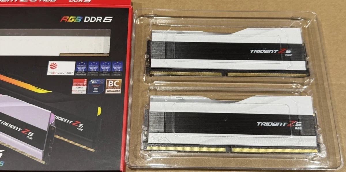 G.Skill Trident Z5 RGB 32 GB (2×16 GB) DDR5-6000 CL28 Weiß – mit OVP