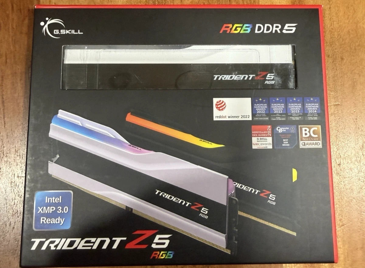 G.Skill Trident Z5 RGB 32 GB (2×16 GB) DDR5-6000 CL28 Weiß – mit OVP